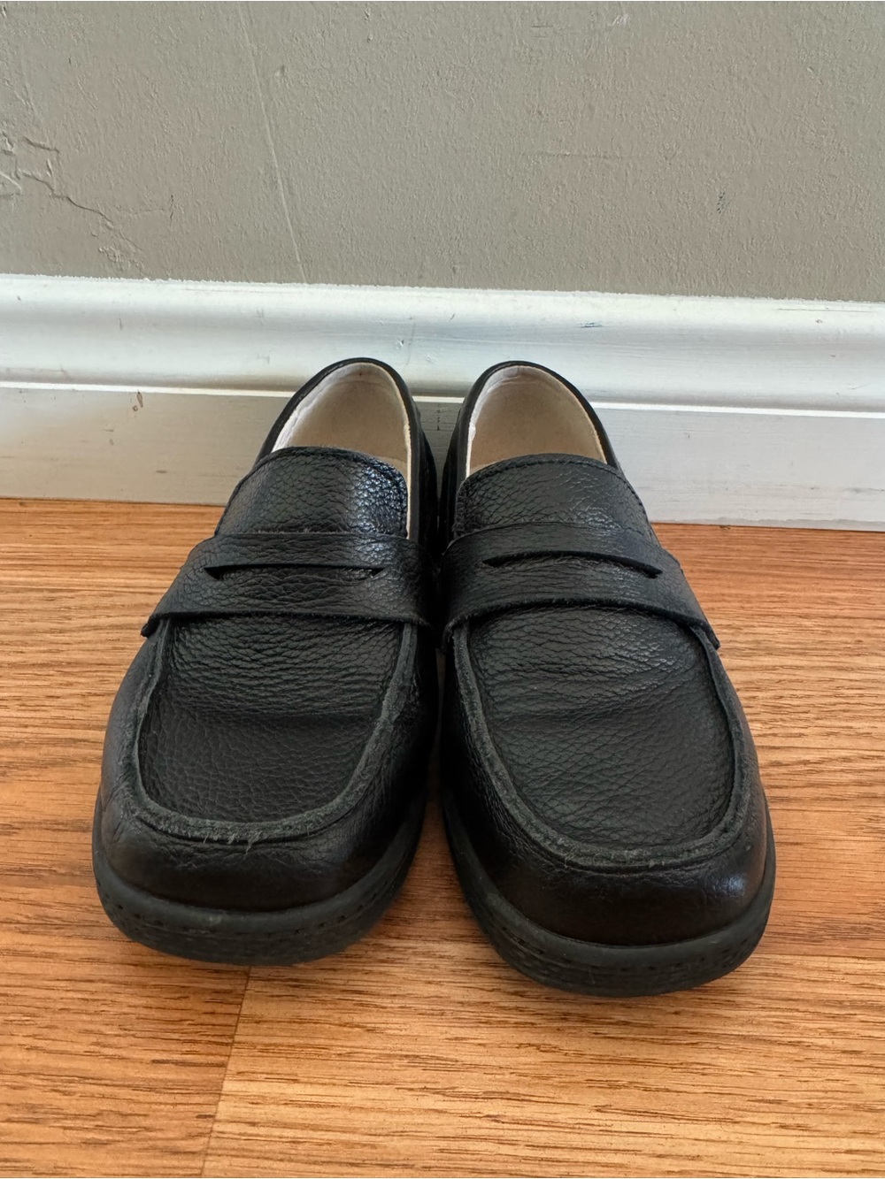 Florsheim Black Leather Penny Loafers